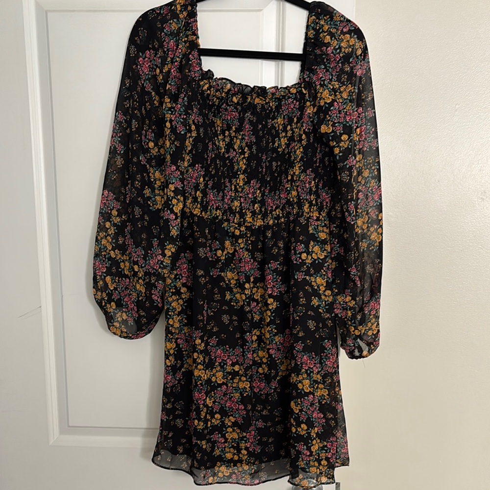 BCBG Paris floral dress - like new